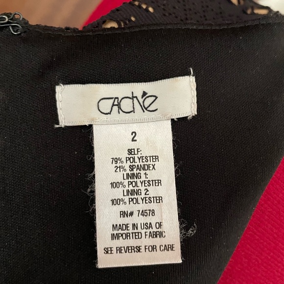 Gold lined - black eyelit dress - Picture 2 of 4